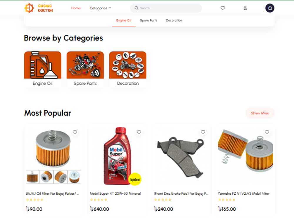 EngineDoctor - Auto Parts eCommerce Android Apps